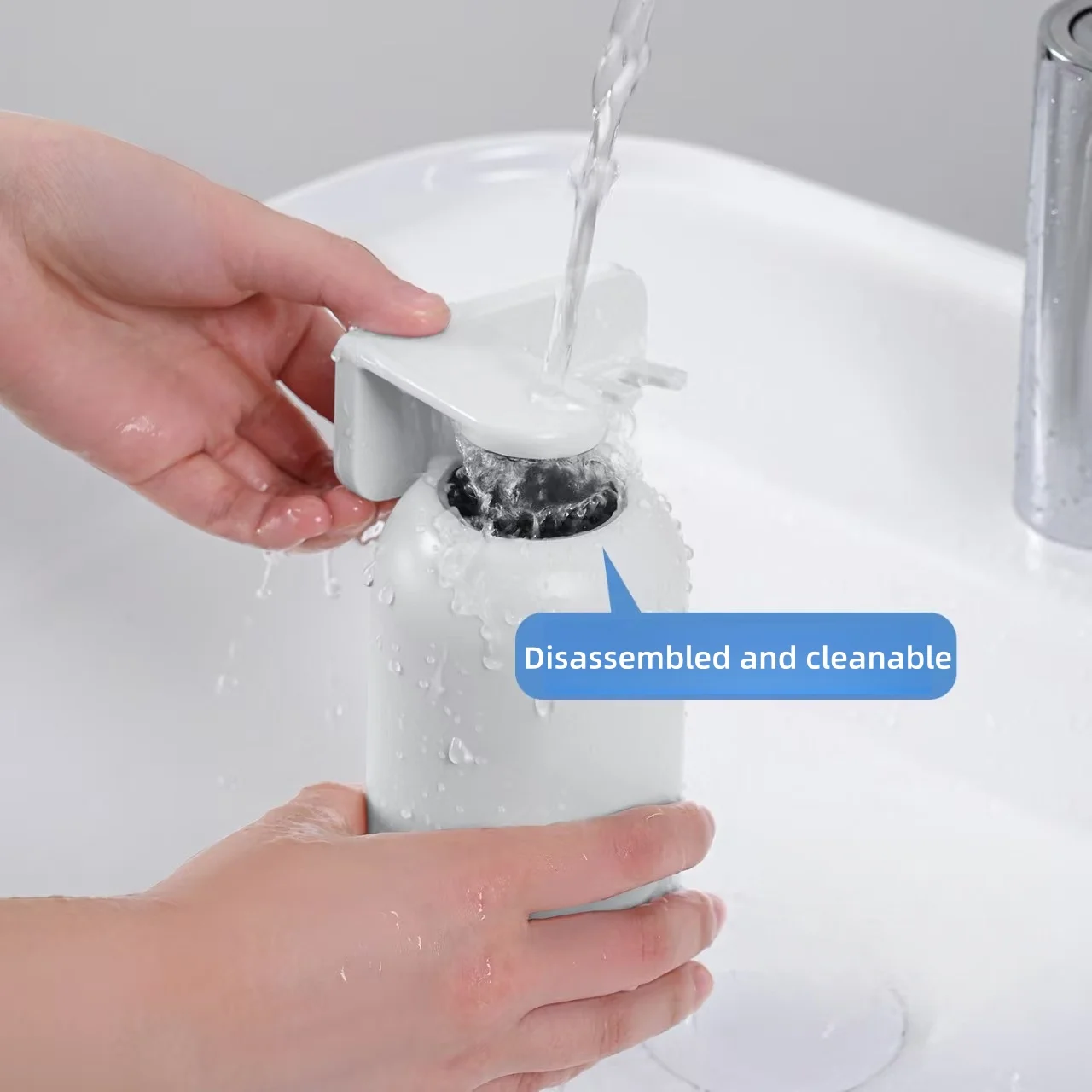 Magnetic 304 Stainless Steel Toothbrush Holder No-Nail Installation Simple Design Spout Cup For Oral Care Organizer_voghion.com