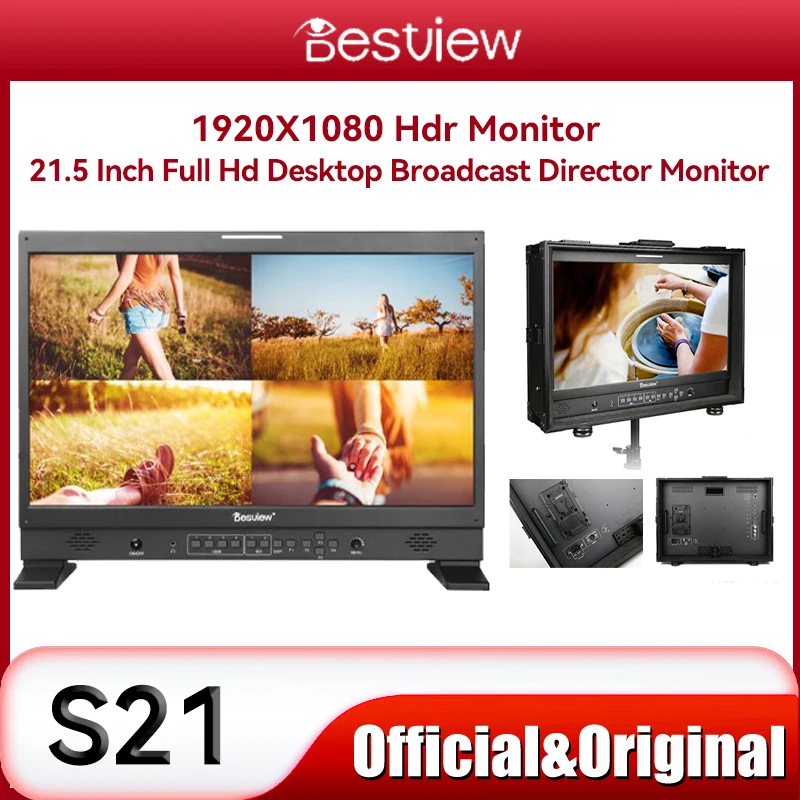 Desview Bestview S21 Hdr Monitor 21.5 Inch 1920X1080 Full Hd Desktop Broadcast Director Monitor