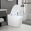 Smart Toilet with 1.28GPF Auto Flush Heated Seat，Toilet with Foot Kick Operation Night Light，One Piece Tankless Toilet 1