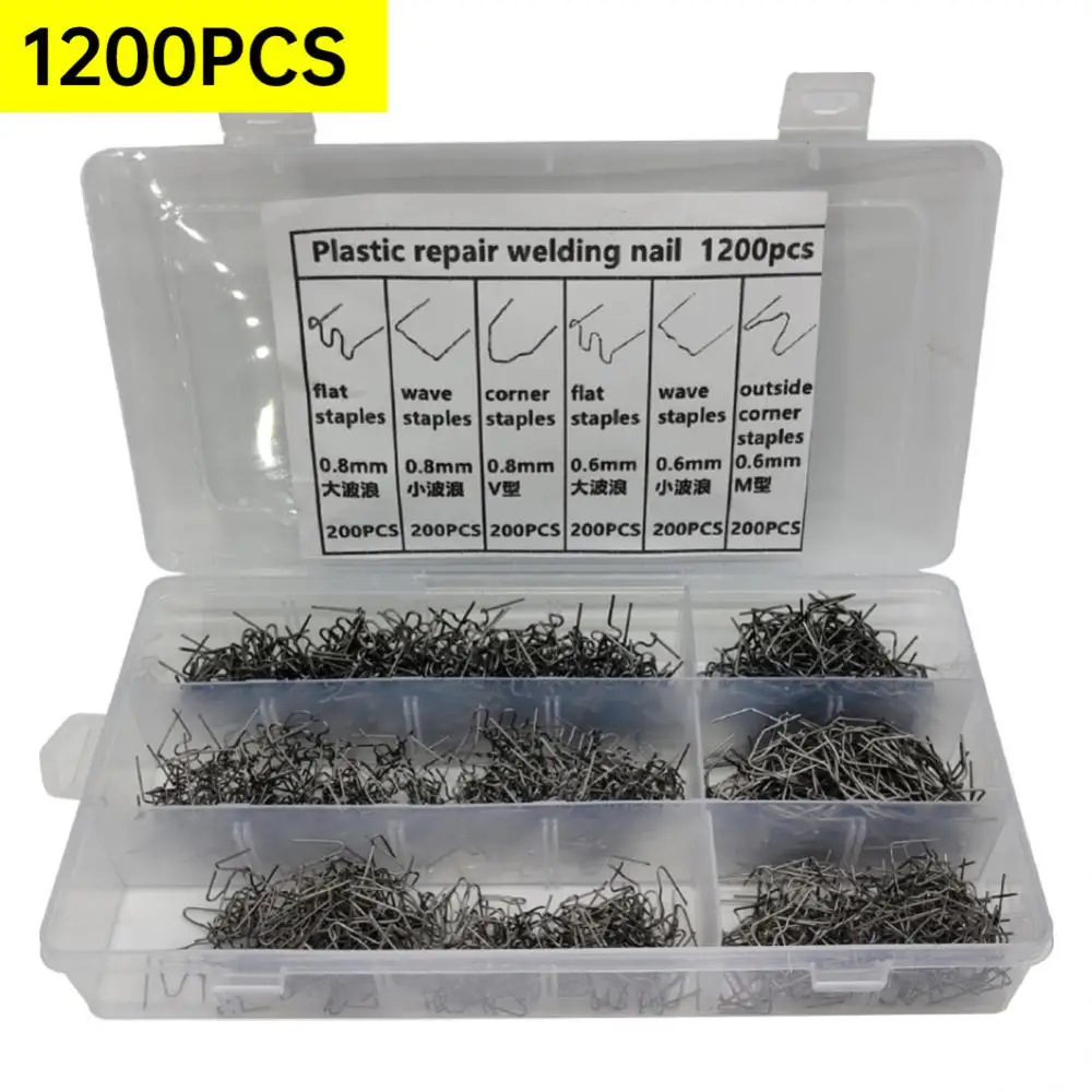 Automotive Plastic Repair Welding Nail Pre Cut Wave Staples Bumper Repairs Hot Stapler Plastic Welder 5