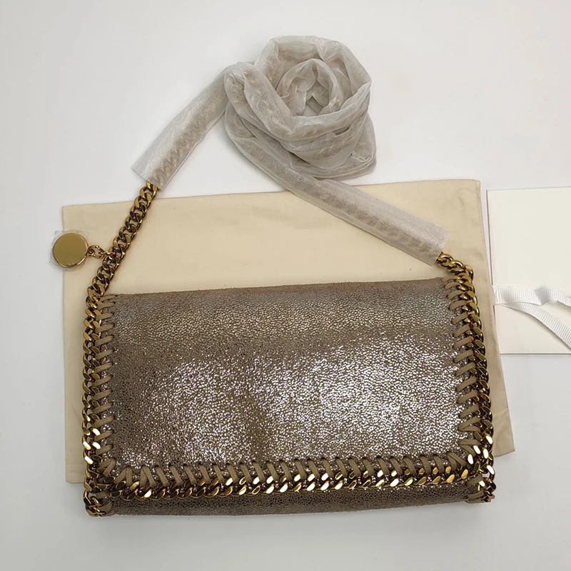 

Designer's retro braided chain eco-friendly microfiber shoulder bag Women's new crossbody bag luxury multi-functional clutch bag