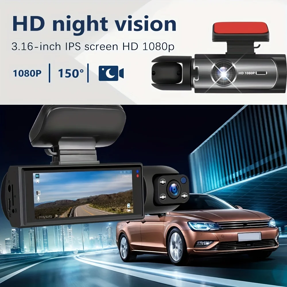 ڵ ڽ   DVR  ī޶, 1080P   , 24 ð  , ߰ ð, ڵ ׼