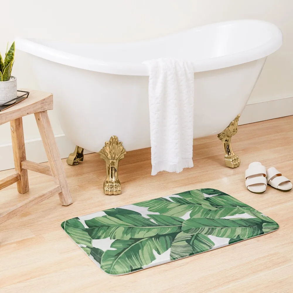 

Tropical banana leaves VI Bath Mat Rug Foot Mat Mat For Hallway On The Floor
