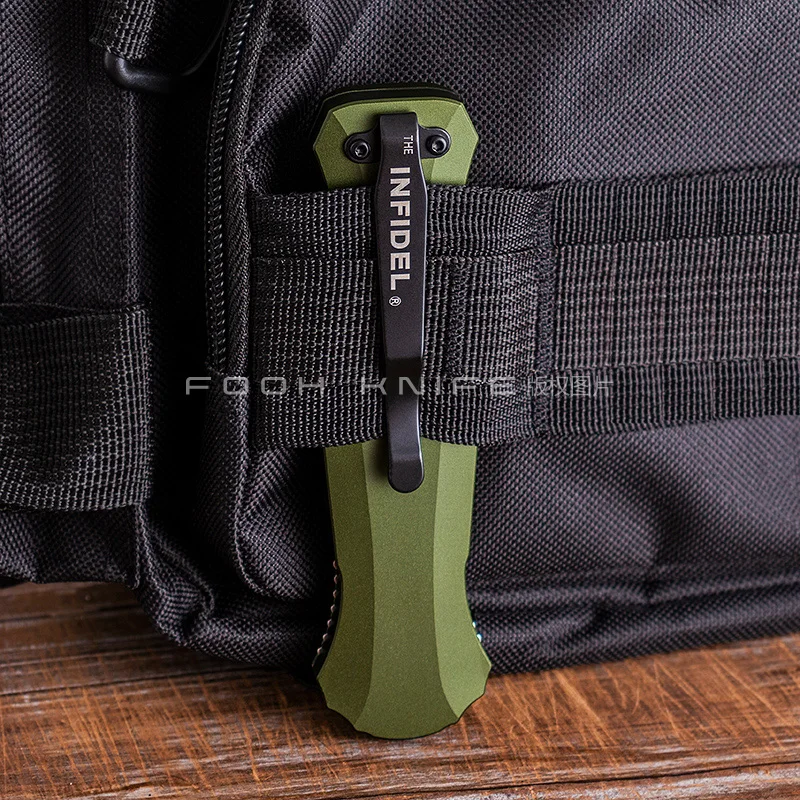 3300BK Infidel 3300 Tech Tactical Tools D2 Steel CNC 6061 Aluminum Anodization Handle EDC Survival Self Defense Gear 4