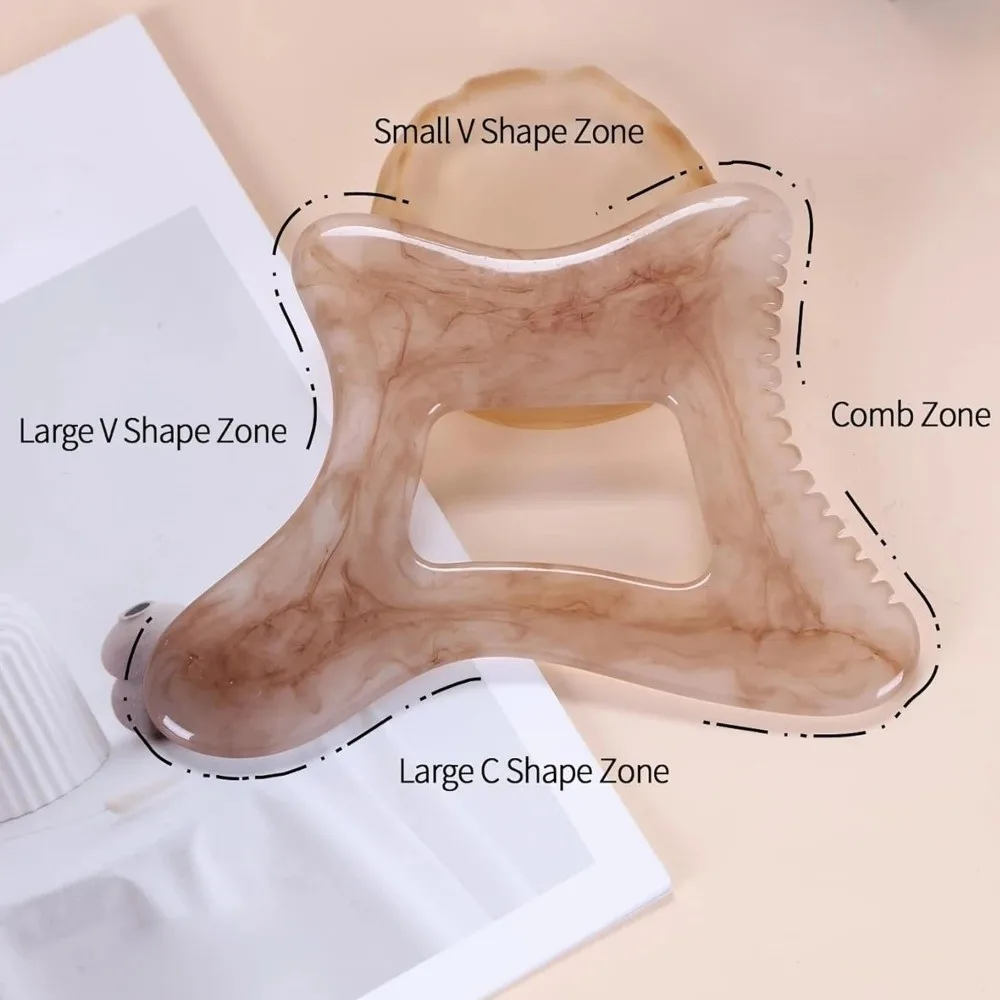 Multi-use Resin Body Gua Sha Tool Large Gua Sha Board Cellulite Massage Tool For Face Back
