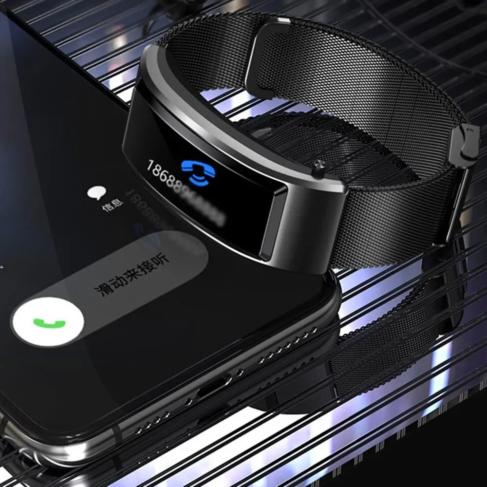 스마트 블루투스 통화 헤드셋 팔찌 심박수 건강 수면 모니터링 스포츠 시계 무선 이어폰 Smartwatch 팔찌 USB