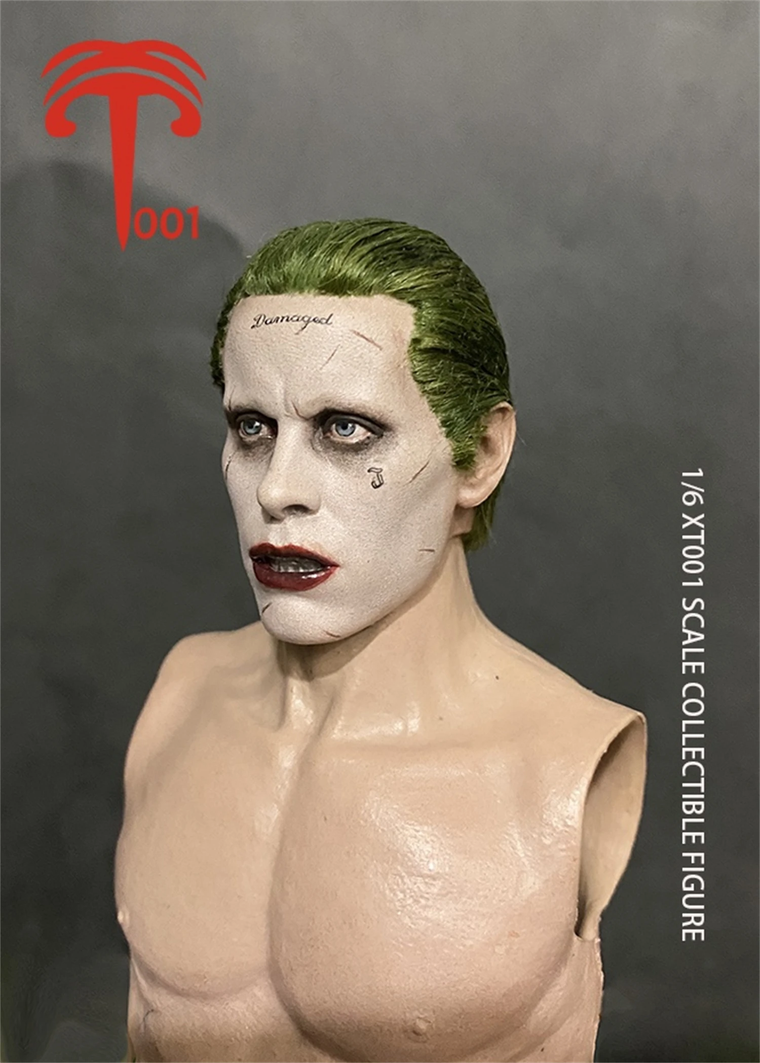 

XT001 масштаб 1/6, голова клоуна Jared Leto, модель искусственных волос. Подходит для экшн-фигурок 12 дюймов