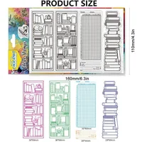 Bookcase Clear Stamps Reading Records Transparent Stamps Puppy Silicone Clear Stamp Seals for DIY Scrapbooking Photo Album 2