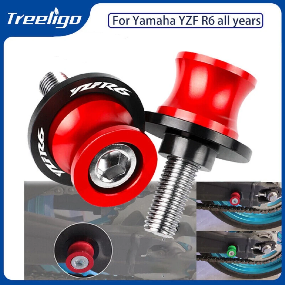 Treeligo M6 Motorcycle swing arm spools slider stand screws Motorbike