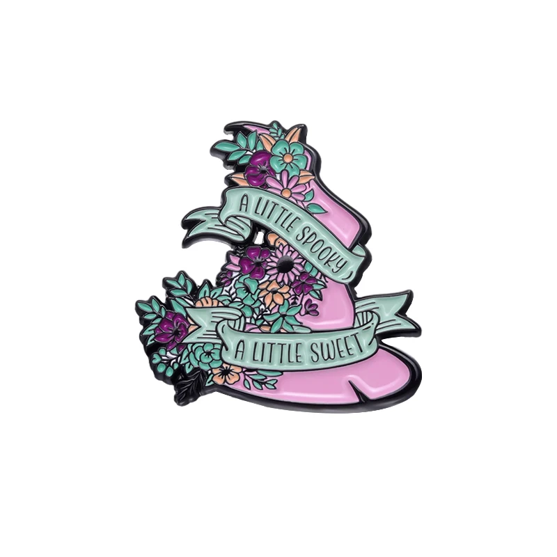 Dead Cute - Sweetheart Enamel Pin - Purple – Spooky Box Club