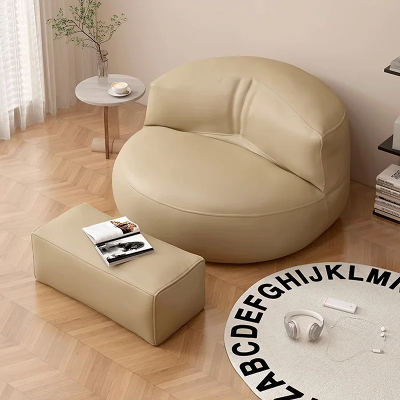 Modern Lounge Chair Nordic 1-person Comfortable Bedrooms Pouf Salon Lazy Relaxing Bases Y Marcos De Cama Library Furniture