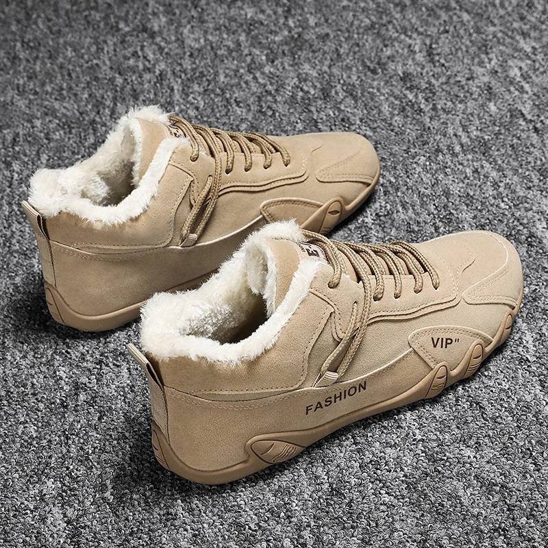 2023 New Comfort Casual Boots High Top Sports Cotton Boots Winter Warm Fashion Casual Boots Lace Up Outdoor Snow Boots