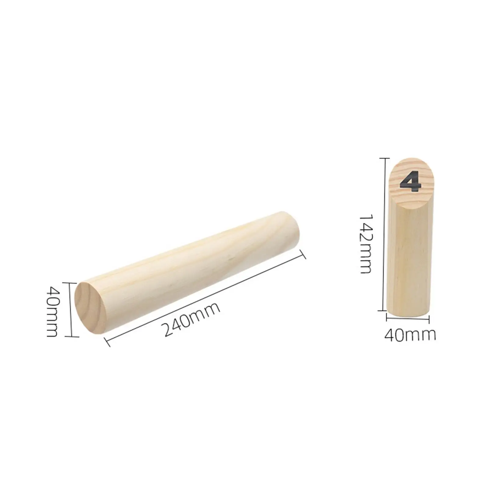 WoodenTossGameScatterFamilyGameThrowingDowelNumberedblocks