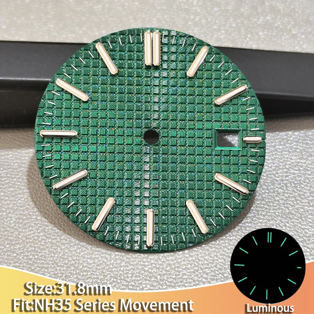 Men's Luminous Multi-color Dial Watch with 31mm Accessories and Stripe Design