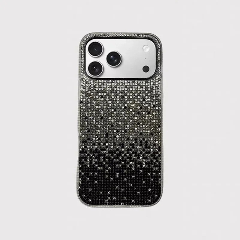 Coque Bling Strass pour Apple iPhone 15 Pro Max, Minuit Noir - The Kase