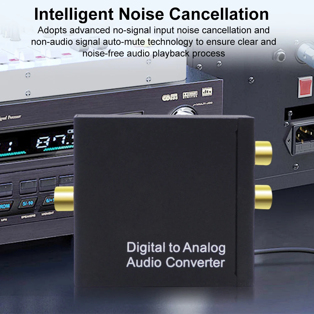 192KHz 디지털 SPDIF 광-아날로그 L/R RCA 변환기 광-3.5mm 잭 어댑터 광- L/R DAC 디코더