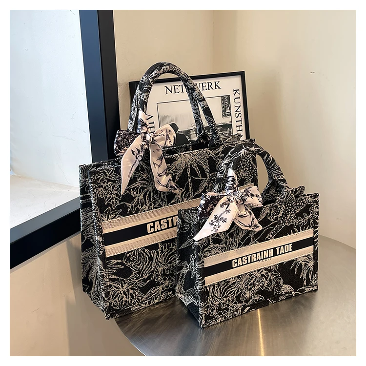 Large fabric tote bag women daily use