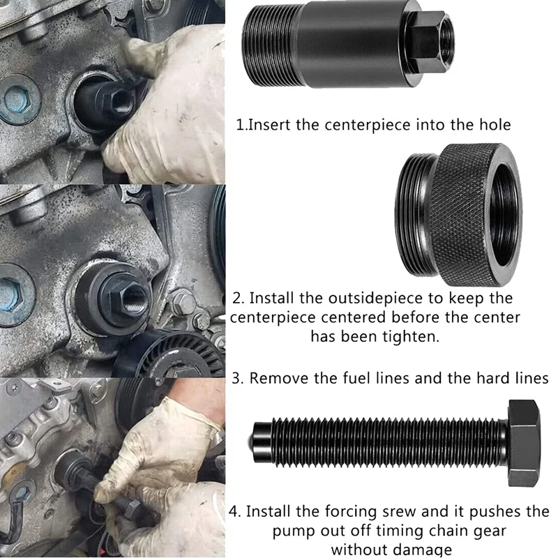 Outil de retrait d'extracteur de pompe à carburant d'injection de moteur de  pétrole brut, remplacement de fournitures de voiture pour BMW M47, M57