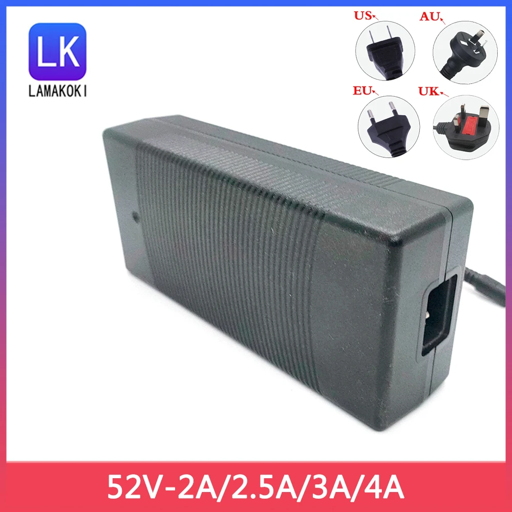 Adaptador de Alimentação Universal Switching Power Supply Hoverboard Carregador ac para dc Poe Switch 52 v 2a 2.5a 3a 4a Alta Qualidade