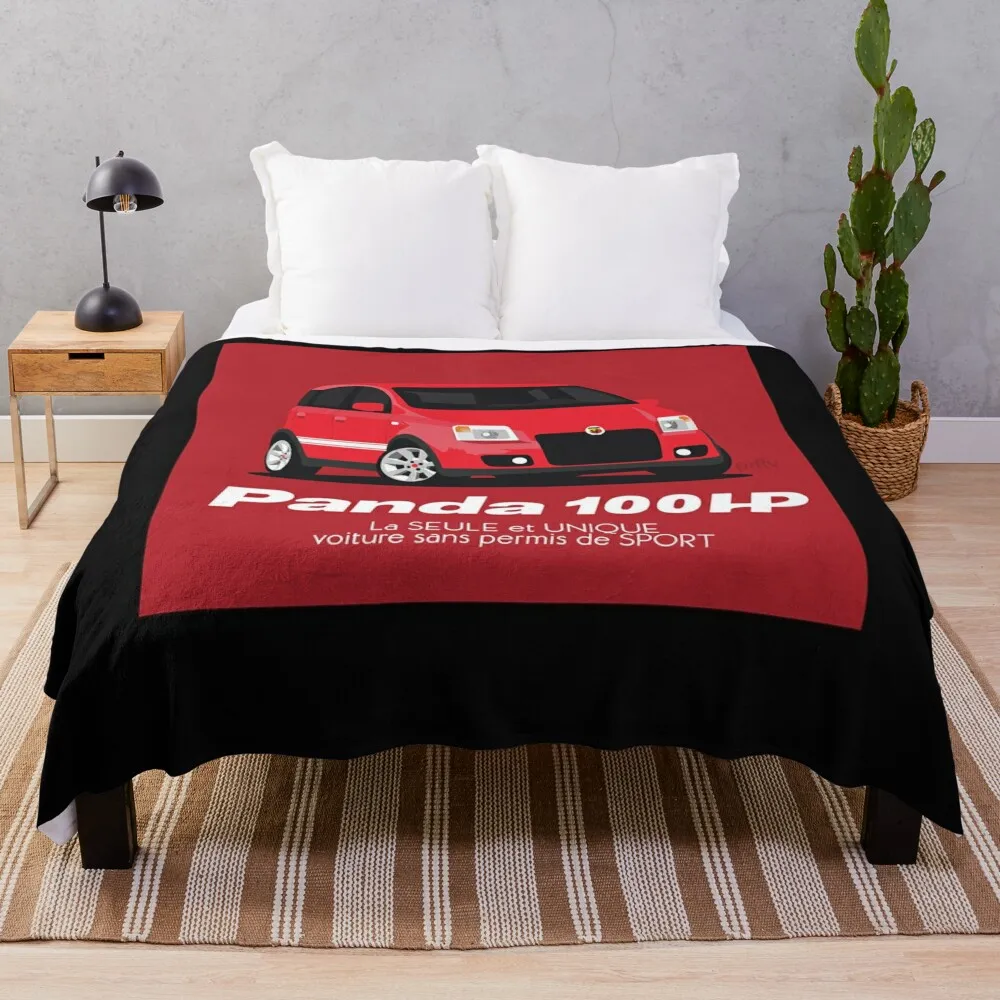 Fiat Panda 100Hp Red Throw Coperta Luxury Designer Hair Thermal Per Divani Da Viaggio Coperte