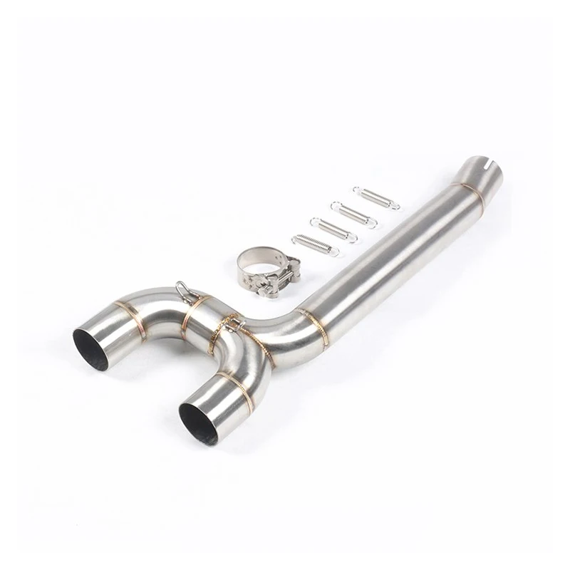Fz6 Slip On Moto Middle Connect Tube Mid Link Pipe Sistema Di Scarico In Acciaio Inossidabile Per Yamaha Fz6/Fz6N/Fz6S 2004-2011