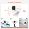 NUROUM V15-AF  2K Full HD Webcam with AI Noise Suppression Microphone Camera Plug-and-Play For Computer Laptop 6