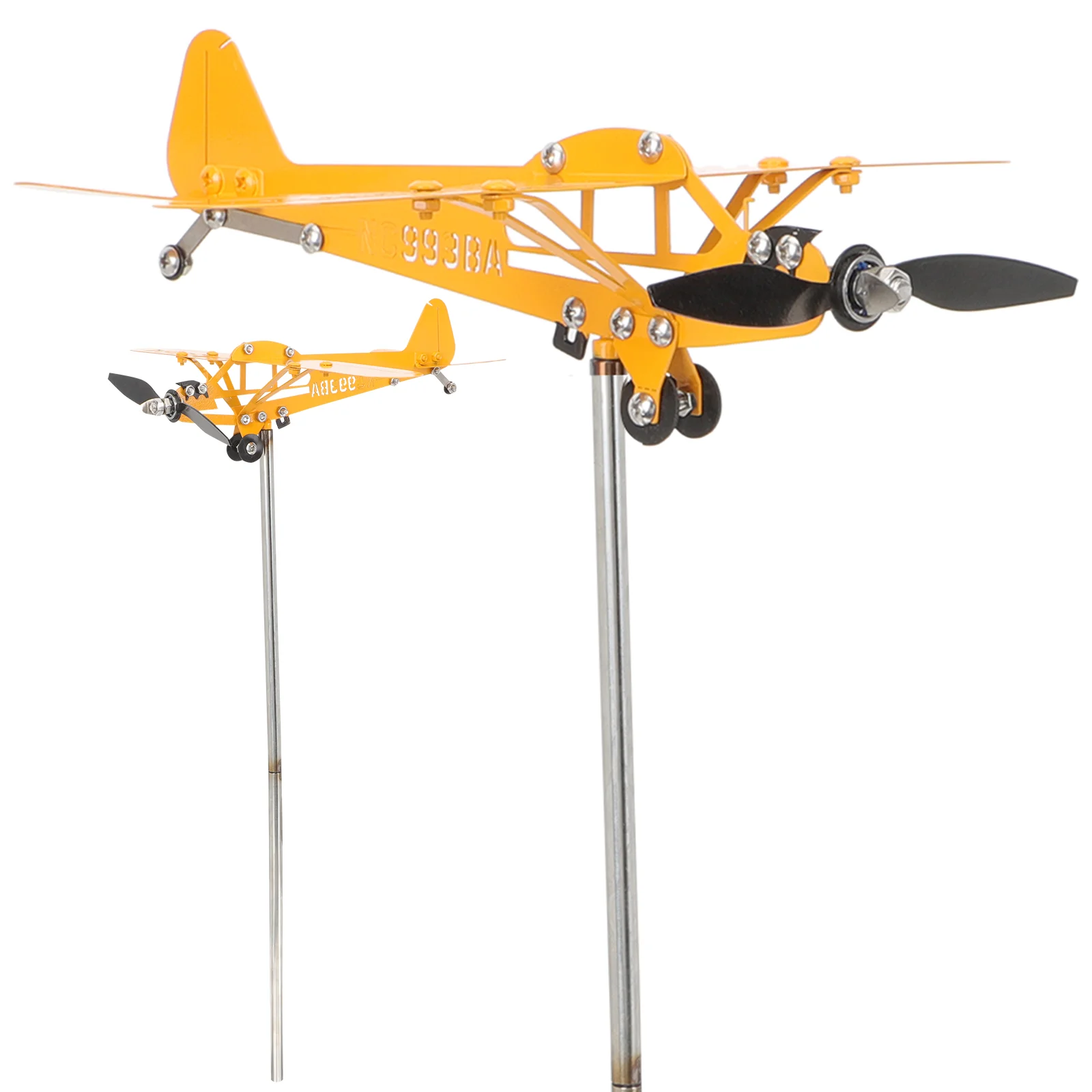 

Airplane Decoration Wind Sculpture Vane Yard Windmills Metal Garden Turbine Backyard Sculptures Flying Spinner