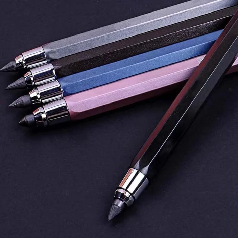 5.6mm Metal Mechanical Pen 2B/4B/6B/8B Pencil Refill Art Painting Drawing Writing Tool School Stationery Sketch Automatic Pencil 6