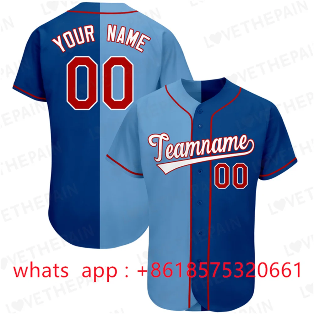 Custom Baseball Shirt Printing Top Quality Short Sleeve Baseball Jersey Softball Jersey Game Training Shirt for Men/Women/Kids 2