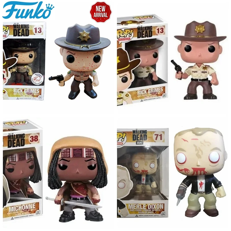 Funko Pop The Walking Dead Amc Rick Grimes 13 Ryan Carol 156 Michonne 38 Typensor Ove 71 Vinyl Figure Collection Model Toys