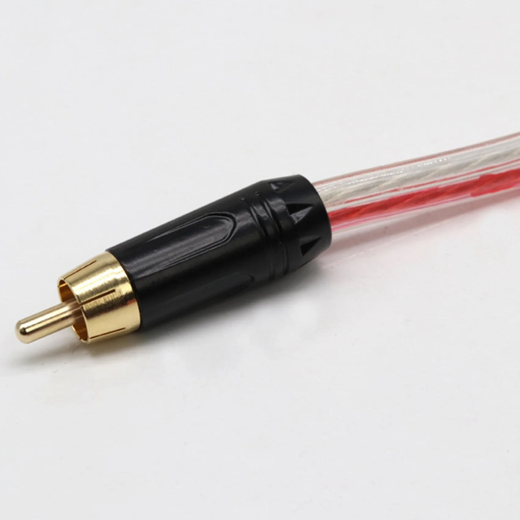 Replacement Repair Speaker Bare Wire Cable 5Ft with RCA Plug to Stripped Ends speaker wire cable