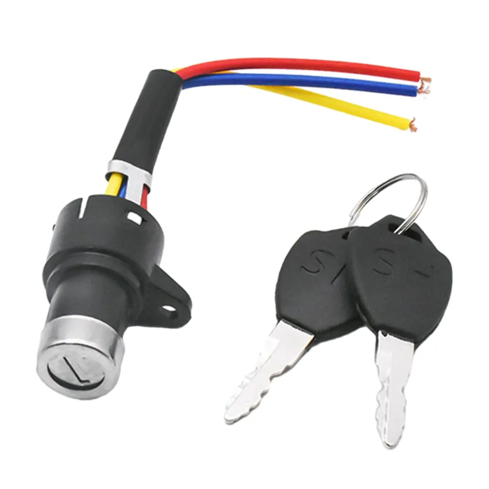 Keys Ignition Key E Bike Lock E Bike 3 Wire Easy To Use New Three Sizes High Quality Easy To Install Scooter Tricycle