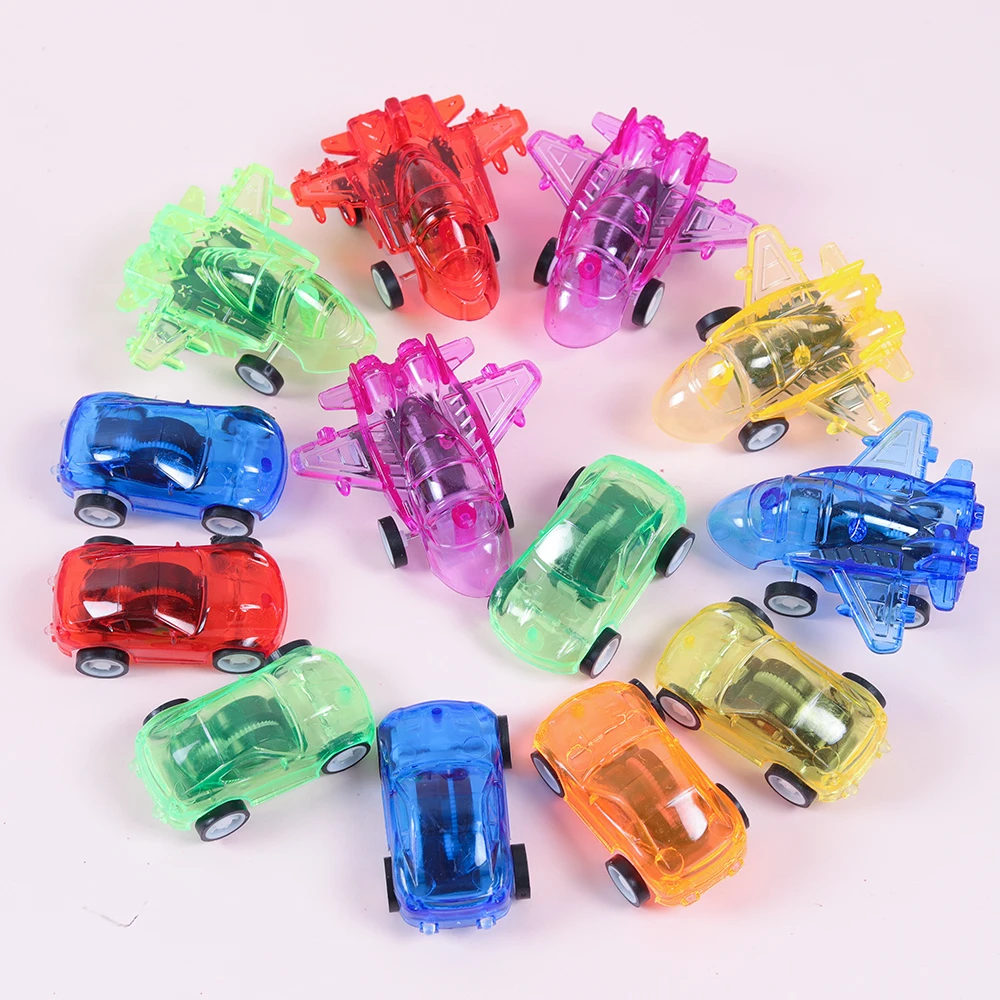 Mini Pull Back Cars Plane Toys Kids Birthday Party Favors Baby Shower Giveaways Party Pinata Fillers Treat Goody Bag 10Pcs Party Toys Toy Gift Filler