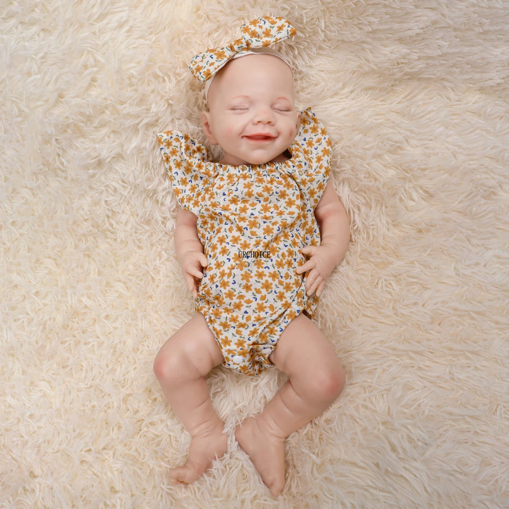 Waterproof 18'' Girl Full Body High Quality Realistic Silicone Reborn Baby Doll Lifelike Infant 2.76kg DIY Toys for Children