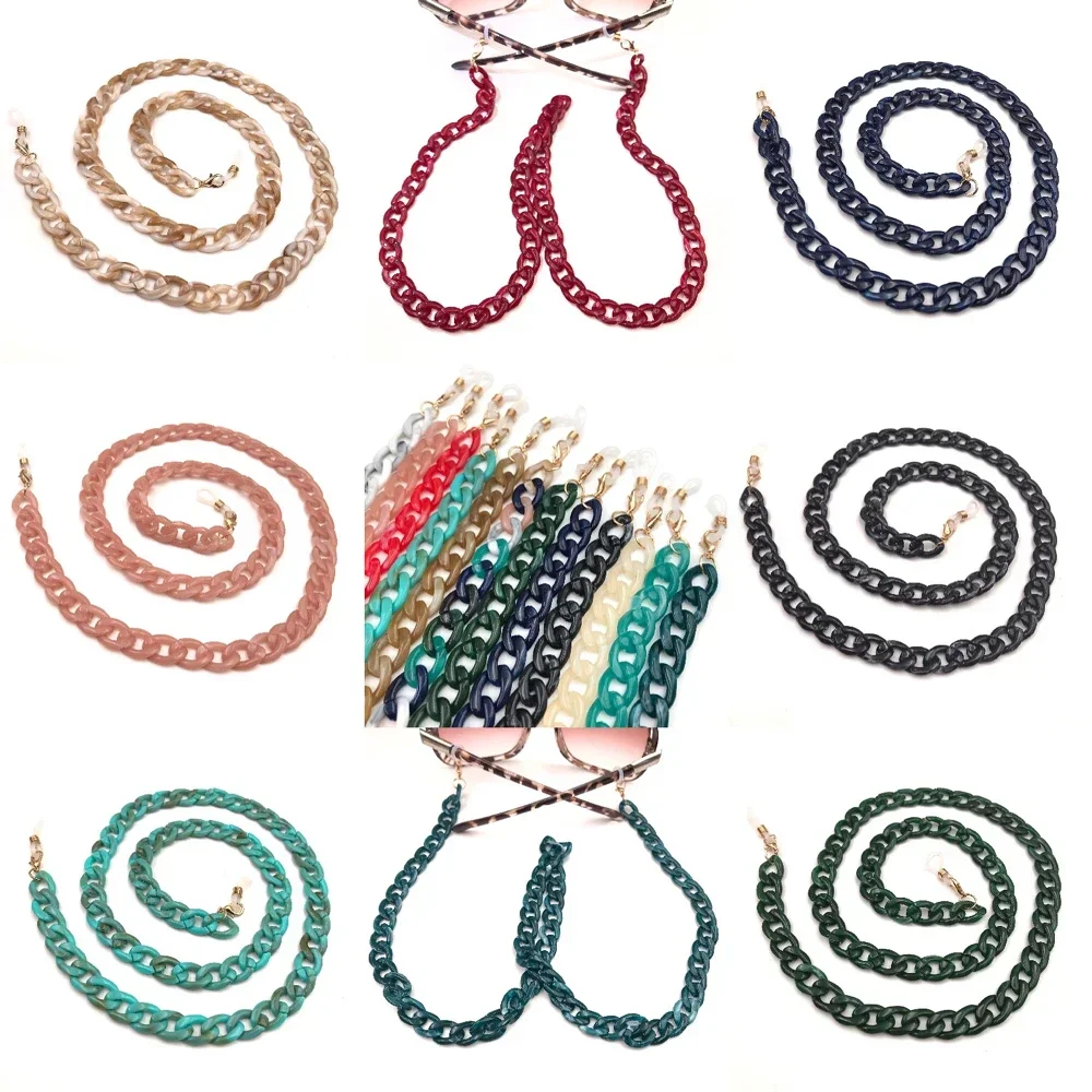 Fashion Necklace Women Wide Acrylic Anti-Slip Eyewear Holder Neck Strap