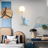 Cartoon Polar Bear LED Sconce Wall Light Creative Indoor Lighting G9 Bulb Led Bedside Atmosphere Lamp Kid Children Bedroom Decor 4