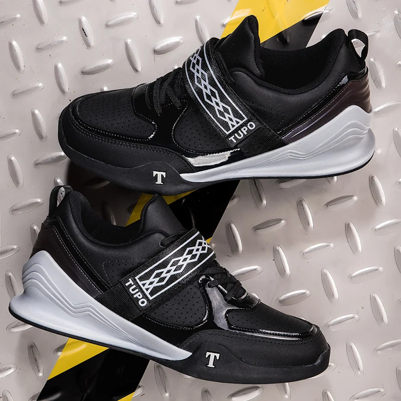 MiaBera Men's Non-Slip Professional Squat Shoes Women's Powerlifting Boots Support Hard Lifting Shoes
