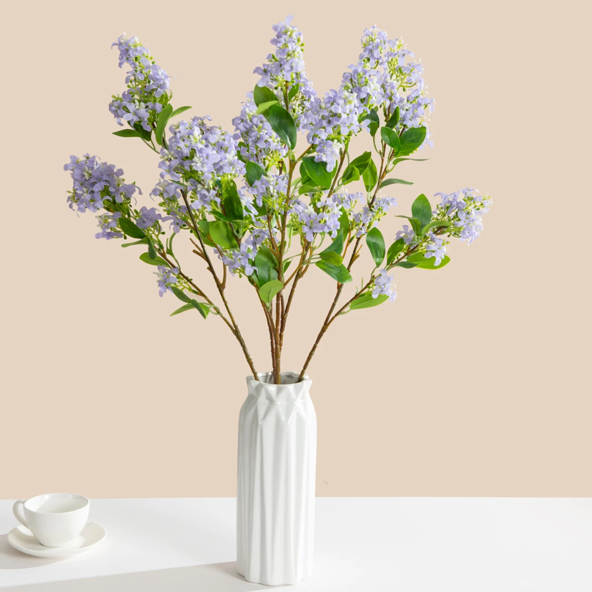 Elegant Silk Lilac Flowers Bridal Bouquet for Weddings and Home Décor