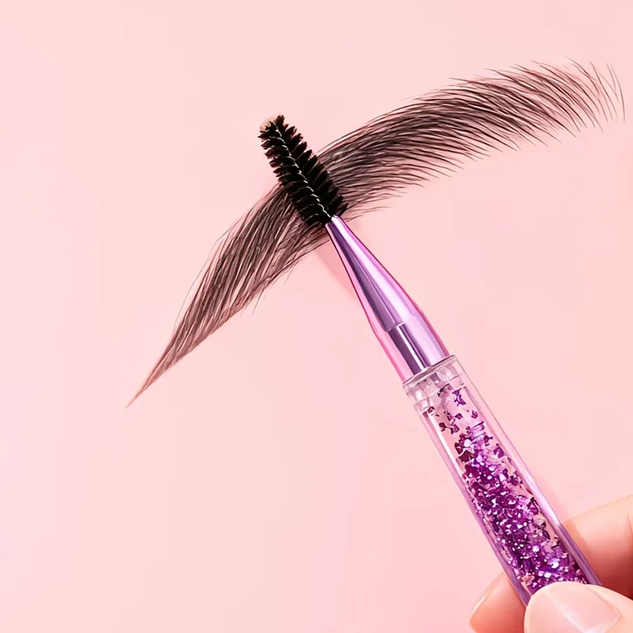 Makeup Brush Set of 10 Pieces, Glitter Beauty Tools, Soft-Bristled Eyeshadow Cosmetics, Makeup Setting Tools, Blush Brushes, Etc - 3