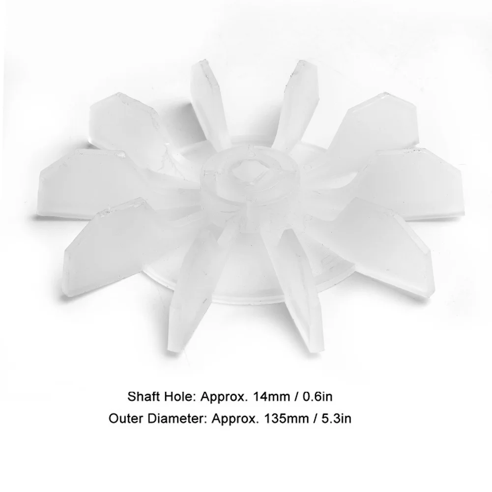 Air Compressor Fan Blade Direct On Line Motor 14mm Shaft 135mm Outer Diameter Direct On Line Motor 14mm Shaft 135mm Outer