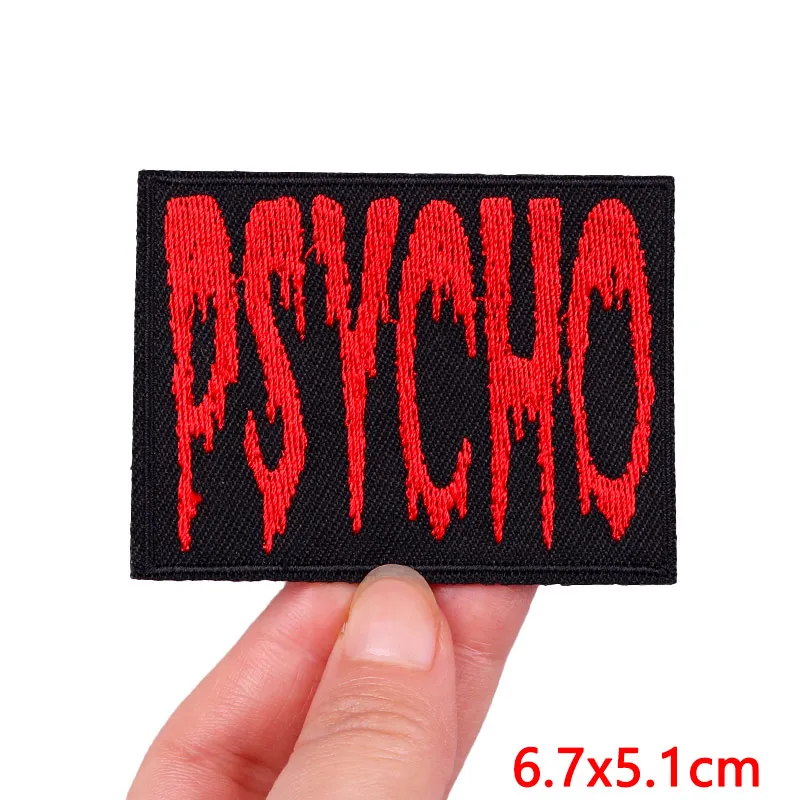 Horror Nightmare Patch Iron On Patches For Clothing Thermoadhesive Patches  On Clothes DIY Punk Skull Embroidery Patch Sew Badges