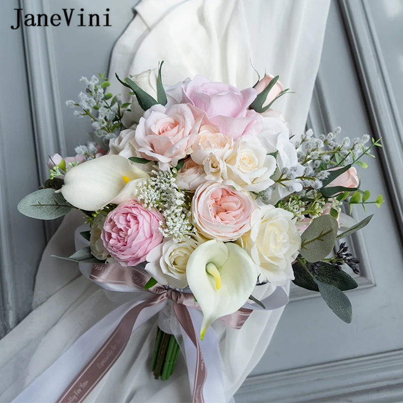 保証書付 Janevini バラの形をしたひまわりの形をしたシルクの花束 造花の花束 ヨーロッパスタイル ピンク 結婚式 保存版 Dhis Pnlp Sn