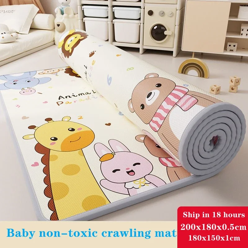 Large Size Thicken 1cm Giraffe Lion Baby Play Mat Puzzle Children's Mat Baby Climbing Pad Kids Rugs Games Mats Toys for Children