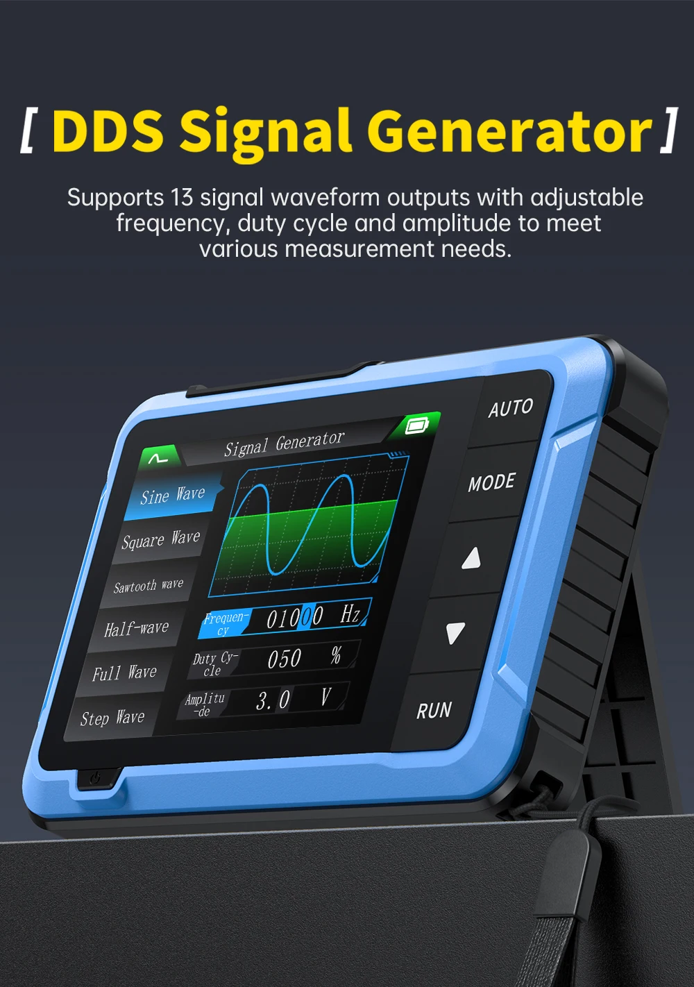 FNIRSI DSO510 PLUS Oscilloscope 10MHz Bandwidth 48MS/s Sampling Rate Mini Handheld Electronic Measurement Tools digital oscilloscope