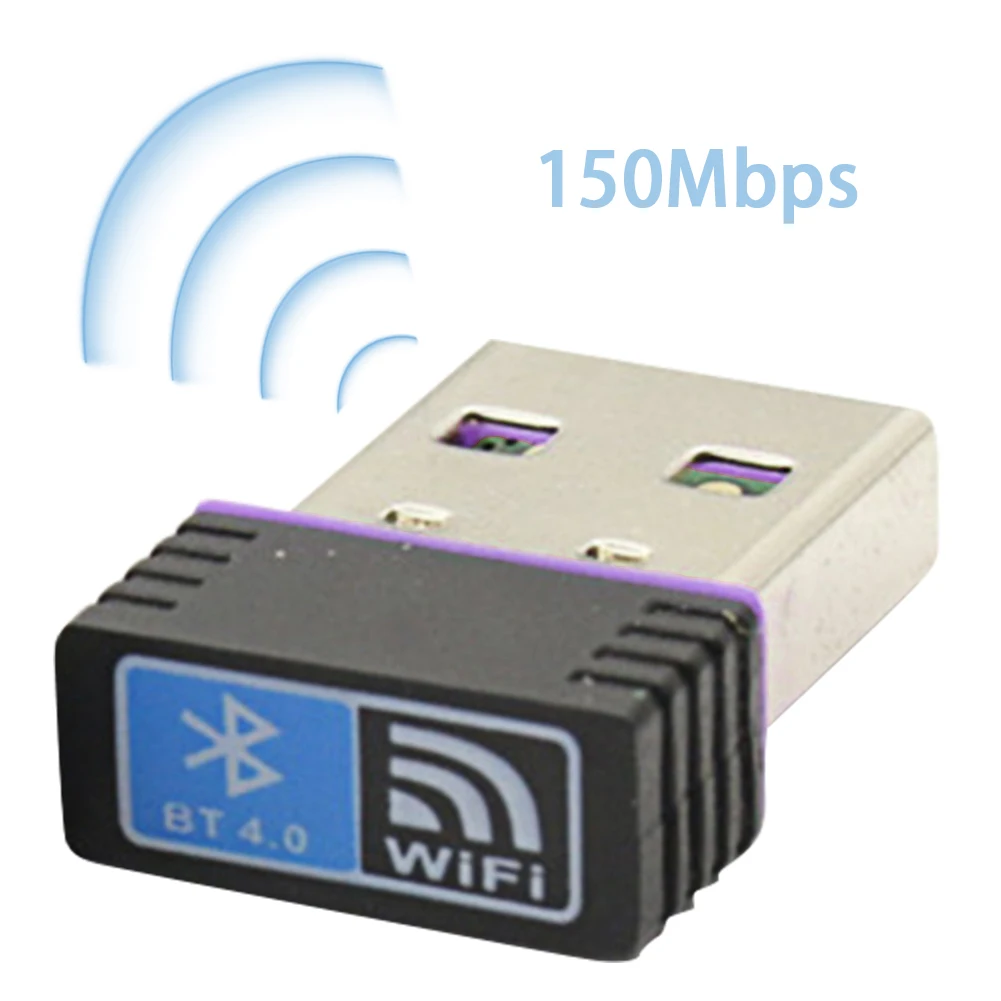 가정용 미니 와이파이 어댑터, 휴대용 리시버 동글 4.0 네트워크 카드, PC 노트북, 150Mbps 액세서리, 무선 USB, 2 in 1