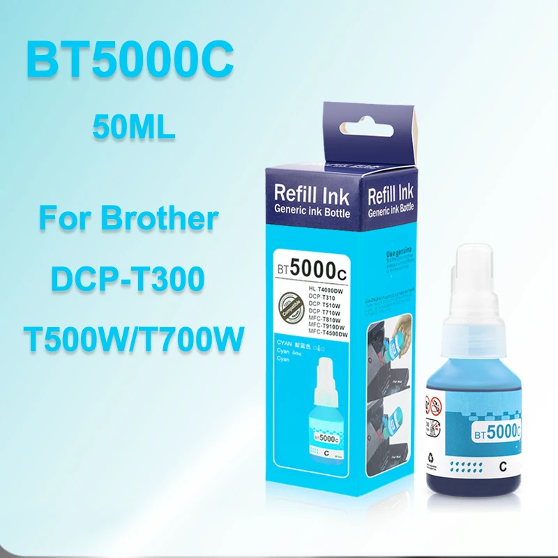 Refill Dye Ink for Brother DCP-T310 DCP-T510W DCP-T710W MFC-T810W MFC-T910W HL-T4000DW Printer for Dye Ink Kit