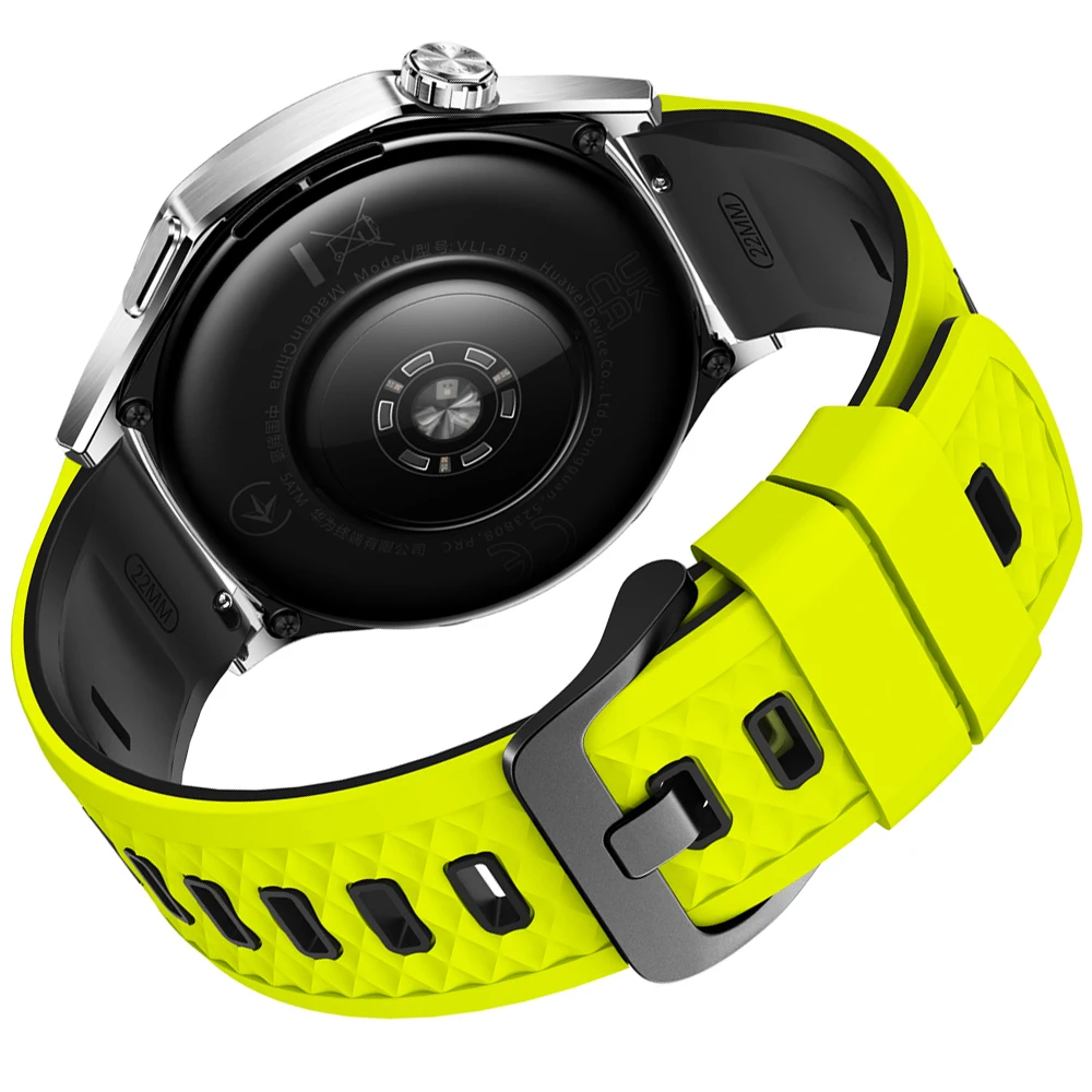 22mm Rubber Strap Watchband - Enhanced Durability and Comfort