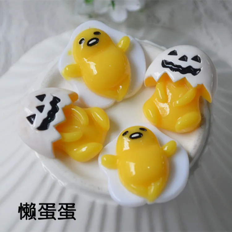 10 Pieces Flat Back Resin Cabochon Kawaii Miniature Fake Egg DIY Flatback Decorative Craft Scrapbooking Accessories | Дом и сад
