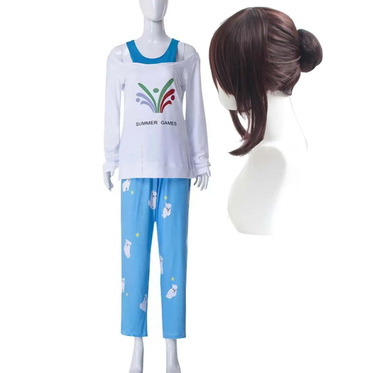 Mei Ling Zhou Cosplay Pajamas Costumes Or Wig - AliExpress 200000532
