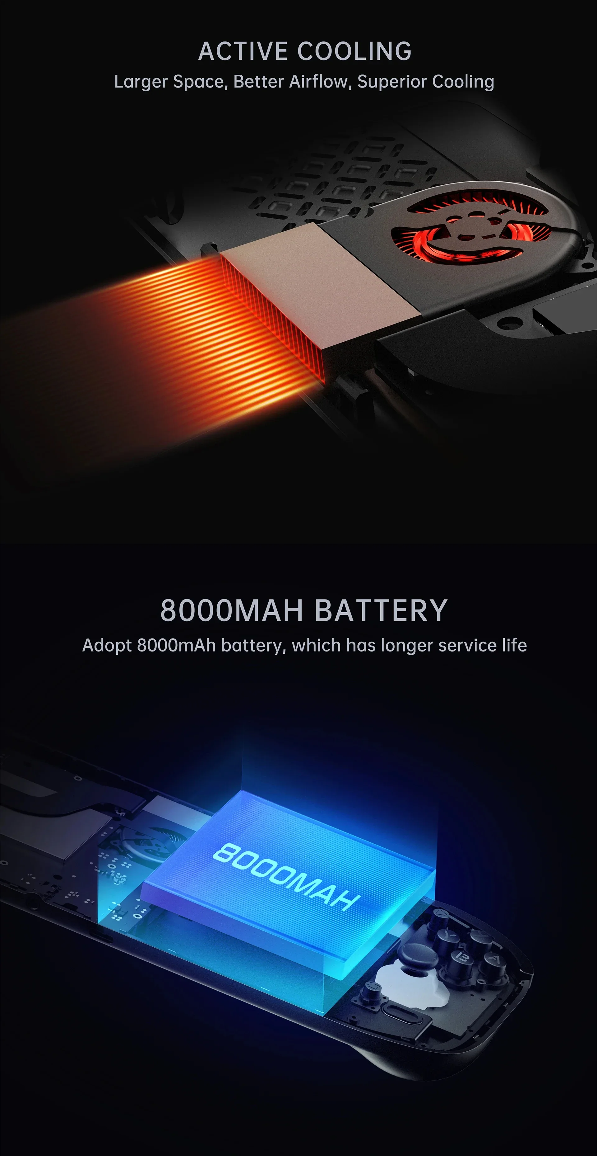 Console Ayn Odin 2 Portal 120Hz 16GO RAM 1 TO Blanc